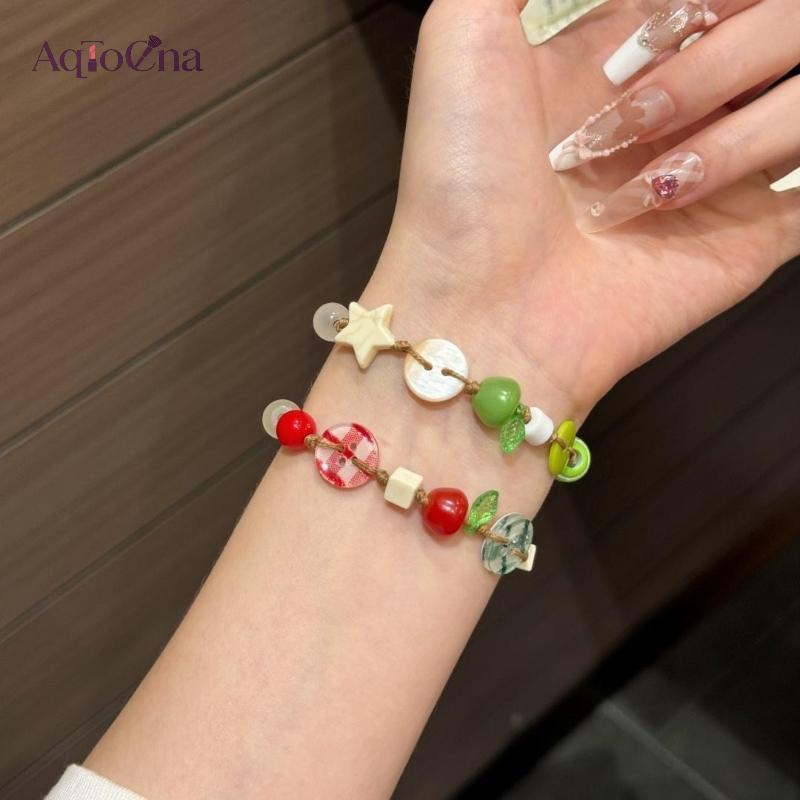 Vòng tay bé gái dây nâu AqToCna có thiết kế hoàn hảo để kỷ niệm sinh nhật và các bữa tiệc AqToCna