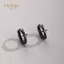 PNPIA- Bốn Cánh Ngôi Sao Chữ Thập Bông Tai Vòng Nhỏ Dành Cho Nam Nữ Hip Hop Retro Màu Bạc Đường Phố Gothic Tai Trang Sức