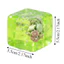QEARY Ocean Squishy Balls, Squishy Mềm Hình Vuông Bóng Đá Đại Dương Xanh, Vỏ Chủ Đề Đại Dương An Toàn Đầy Đồ Chơi Thần Tài Tăng Chậm Thư Giãn