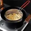 Thép không gỉ 304 Chiên Khoai Tây Chiên Pháp Lọc Dầu Sàng Gà Chiên Giỏ Chiên Mì Luộc Lo Mein Hơi Nước Luộc Lọc GQT