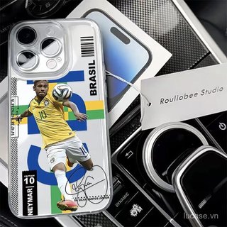 Ốp điện thoại trong suốt trong suốt Hình ảnh hỗ trợ bóng đá Thích hợp cho iPhone 11 12 13 promax 14 15 16 pro max 17promax 17pro 11proo 12pro 13pro xr Vỏ silicon linh hoạt