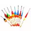 NS 1 / 10 Chiếc Phao Câu Cá Bộ Phao Bobber Câu Cá Sti Phao Biến Động Phối Kích Thước Phao Màu Cho Phụ Kiện Câu Cá NS