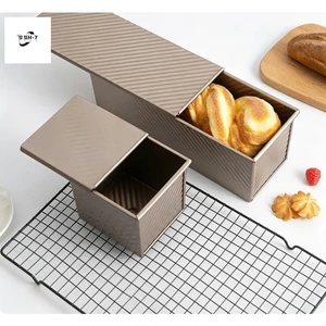 Khuôn nướng bánh mì nướng bằng thép Carbon hình chữ nhật - Dụng cụ nướng bánh mì gợn sóng chống trầy xước cho lò nướng