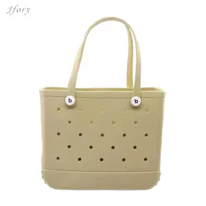 Túi Tote Đi Biển Jfory, Túi Đi Biển Lỗ Mở, Cho Ngày Lễ, Mua Sắm Mùa Hè Đi Biển Du Lịch
