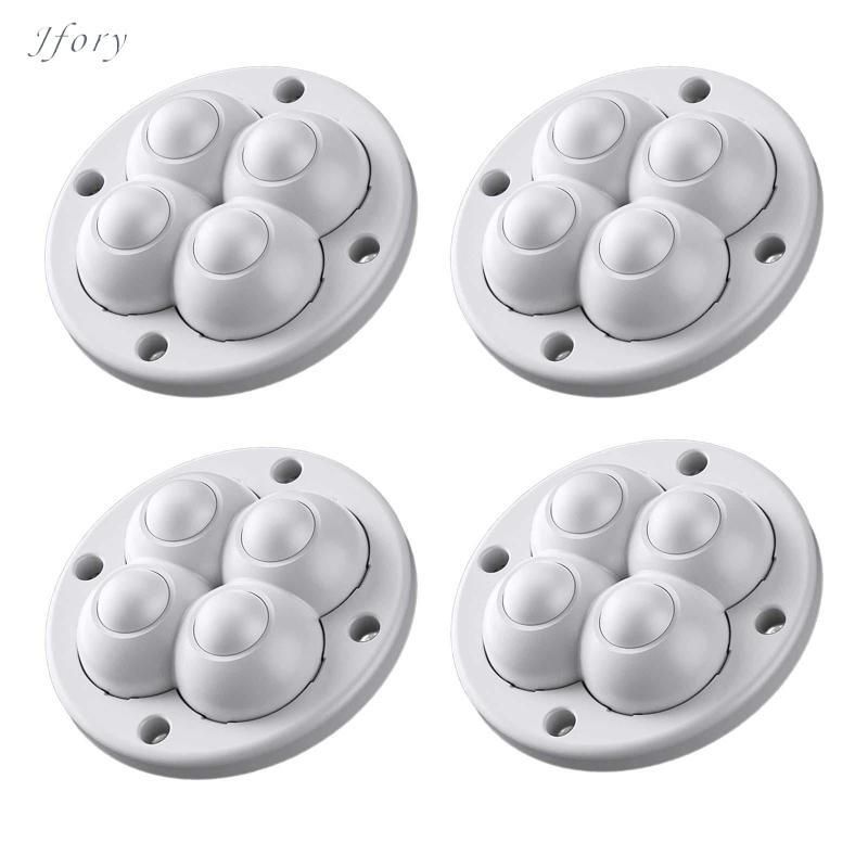 4x 360 Xoay Bánh Xe Nhà Tự Dính Bánh Xe Cho Thùng Rác Có Thể Đầu Giường Bàn Lau Xô Hộp Bảo Quản Thiết Bị Nhỏ