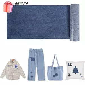 GAVESTO Jean Iron-On Patches, Sửa chữa hình chữ nhật Quần áo dính nóng chảy Sắt trên miếng vá, Trang trí sửa chữa lỗ quần áo May vá quần áo DIY Miếng dán huy hiệu Khuỷu tay