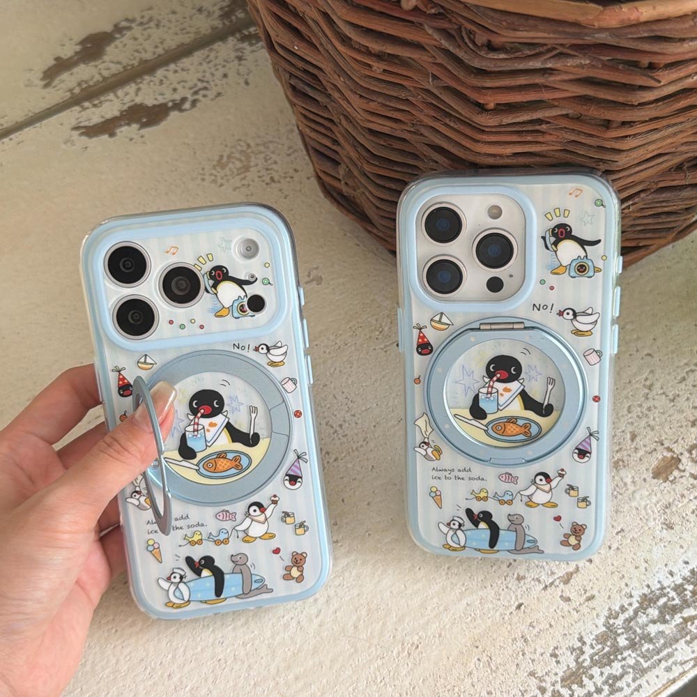 Ốp lưng thiết kế 2 trong 1 Vỏ cứng Tương thích với iPhone 15Pro 15ProMax 16 16Pro 16ProMax 17 17Pro 17ProMax Vỏ nam châm họa tiết viền