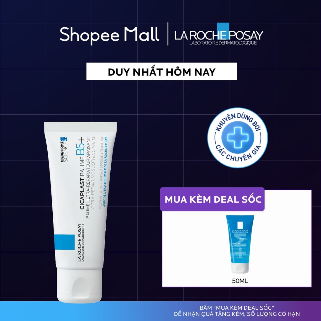 Kem dưỡng ẩm & phục hồi đa năng La Roche-Posay Cicaplast Baume B5+ giúp phục hồi da sau 1 lần sử dụng - phiên bản 40ml