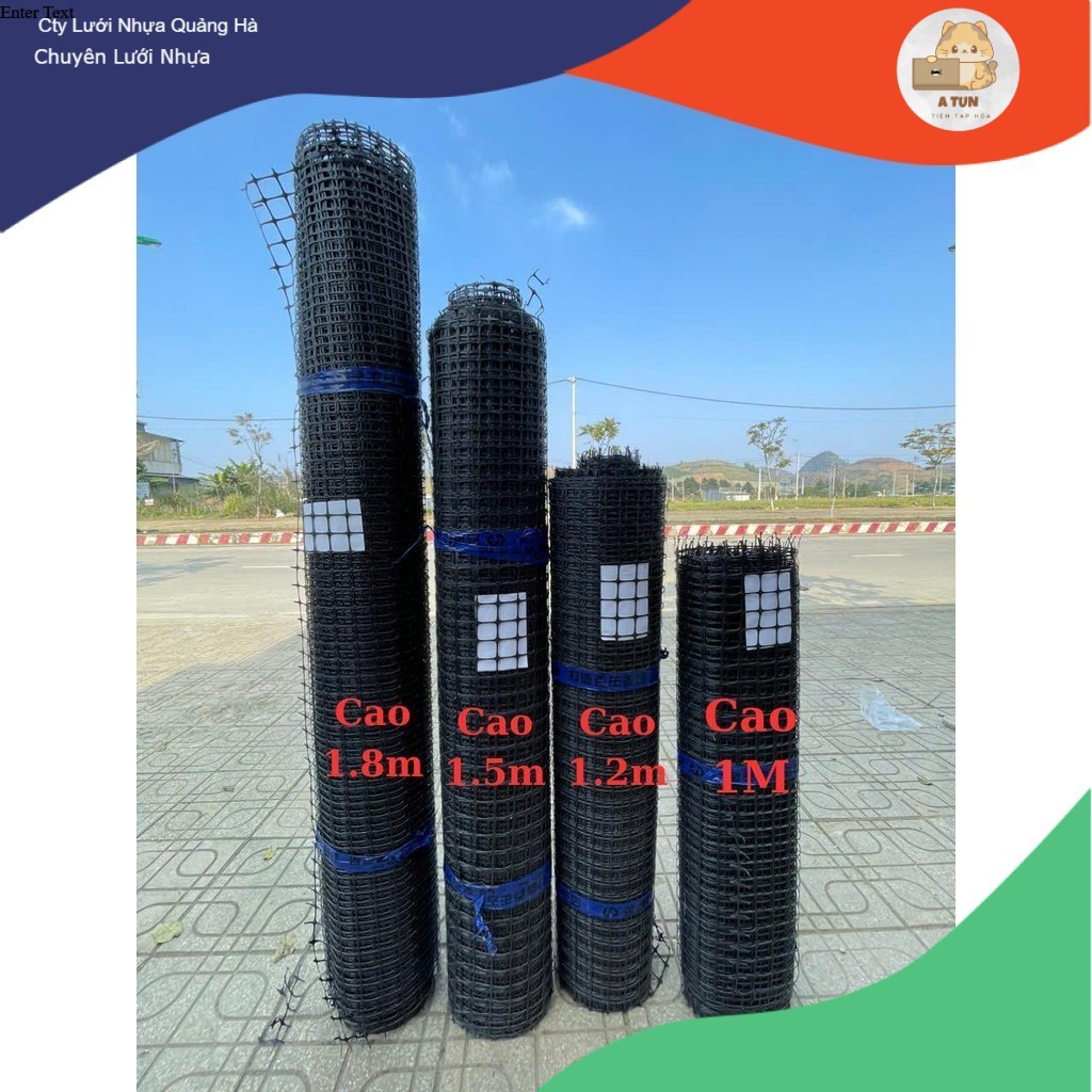 (Loại 2)Lưới Nhựa Dẻo Mắt 3,5x3,5cm lưới nhựa hàng rèo 1m 1m2 1m5 1m8 dài 50m- Lưới Nhụa Nguyên Sinh