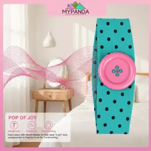 Dây buộc tóc đàn hồi MYPANDA Thời trang với thiết kế Wave Dot Phong cách mùa hè dành cho nữ.