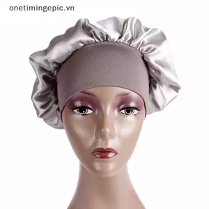 VFZ Solid Satin Bonnet Tạo Kiểu Tóc Mũ Ngủ Quấn Mũ Tắm Dụng Cụ Tạo Kiểu Tóc OTE