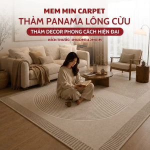 Thảm Panama Lông Cừu Cao Cấp Họa tiết sang chảnh, làm cho căn nhà thêm trang trọng - Mem Min Carpet - TH150