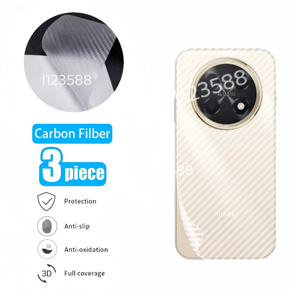 Dành Cho Huawei Nova 15 Max 4G 2026 Mặt Sau Bảo Vệ Mềm Cho Huawei Nova 15Max nova15Max 4G Sợi Carbon Mờ Mặt Sau Phim Trong Suốt Scratcher