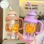 Bình Nước Nhựa Lớn PUSKY 1300ML Chống Rò Rỉ Thiết Kế Di Động Cho Tập Gym Trường Ngoài Trời VN