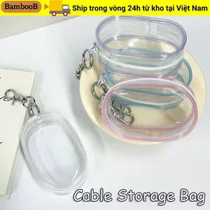 BAMBOOB 1 Túi Bảo Quản, Tai Nghe Đa Năng Cáp Dữ Liệu Cáp Dữ Liệu Hộp Bảo Quản, Vỏ Bảo Vệ Du Lịch Ngoài Trời Hộp Tổ Chức