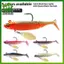 SWEET Glow-In-The-Dark T-Tail Dẫn Mồi Mềm 9,5cm 20g Móc Đơn Long Lanh Bionic Mồi Câu Cá Biển n