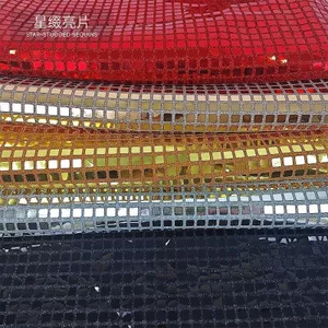 Checkered Sequined Vải Vuông Checkered Sequins Vuông Sequins Vải Sequins Trang Trí Sân Khấu Đồ Chơi Thủ Công Múa Sư Tử Rồng Khiêu Vũ Vải 6.12