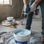 Mái chèo trộn DONOVANQQ, Máy khuấy sơn trộn hiệu quả bền bỉ, Ba đầu và sáu chân 400mm Không có điểm mù Chống uốn Máy trộn mái chèo Lớp phủ sơn