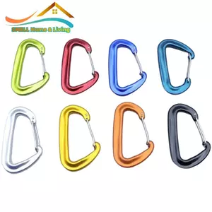 6061 Hợp kim nhôm hình chữ D Carabiner 8mm Móc leo núi để tập thể dục Thiết bị ngoài trời