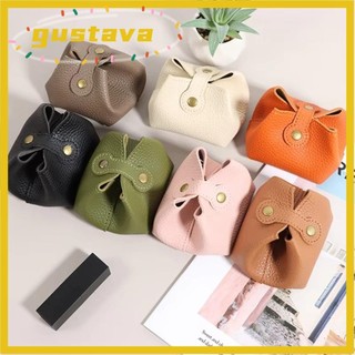 Ví đựng tiền xu bằng da PU GUSTAVA, Hộp đựng chìa khóa ô tô cỡ nhỏ màu trơn, Túi đựng tai nghe nhỏ dễ thương Sử dụng hàng ngày