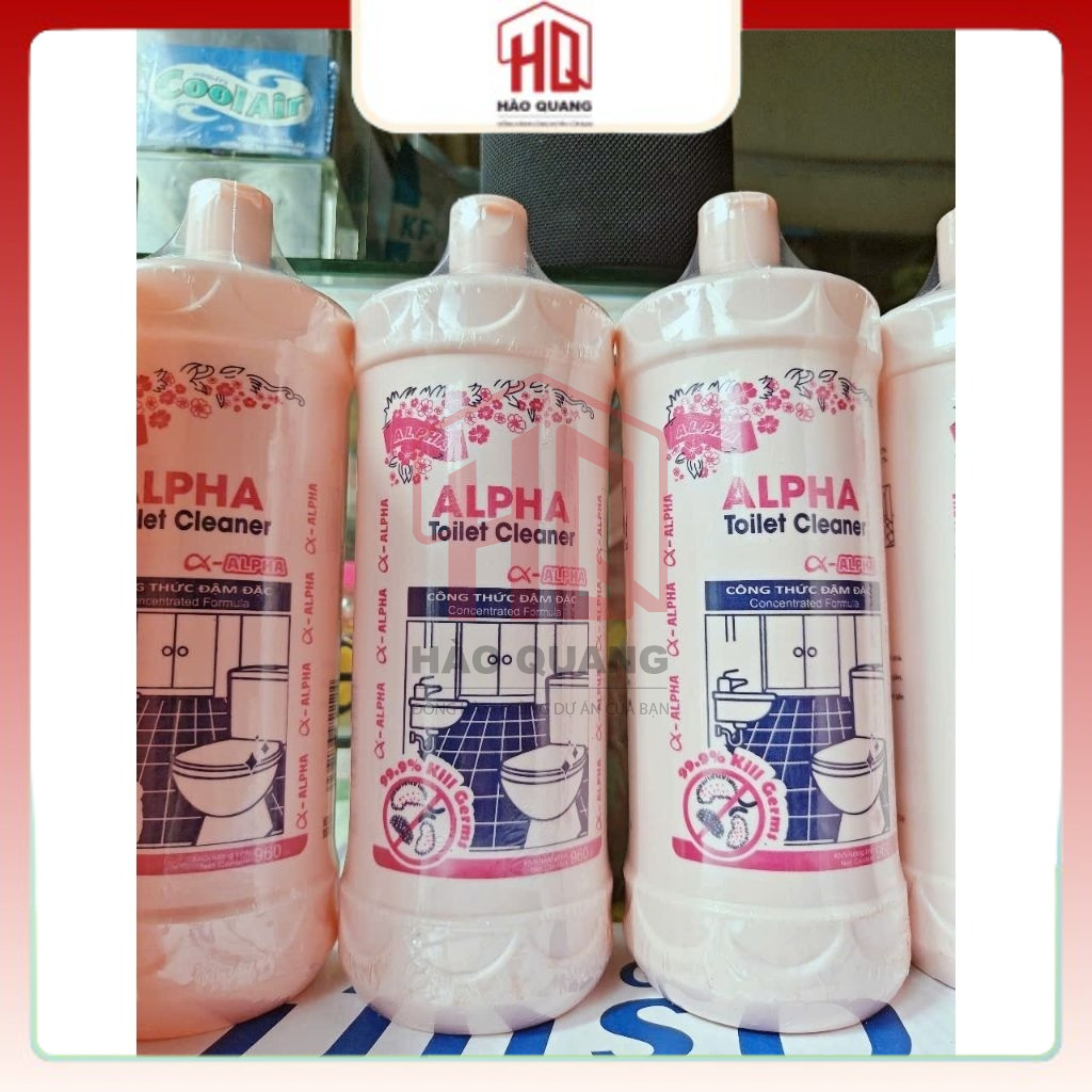 Tẩy Hồng Alpha 960ml – Nước Tẩy Rửa Toilet Đậm Đặc Diệt Khuẩn Hiệu Quả