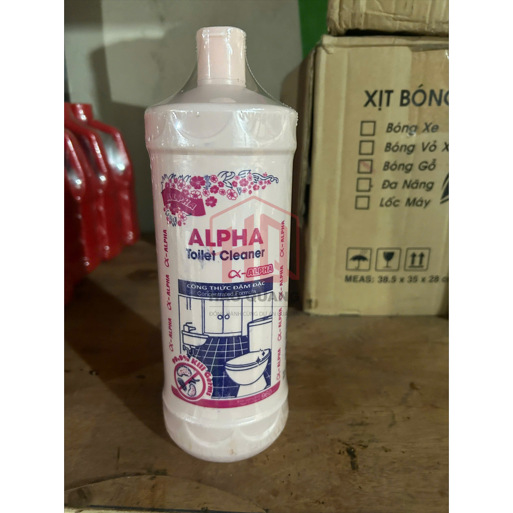 Tẩy Hồng Alpha 960ml – Nước Tẩy Rửa Toilet Đậm Đặc Diệt Khuẩn Hiệu Quả