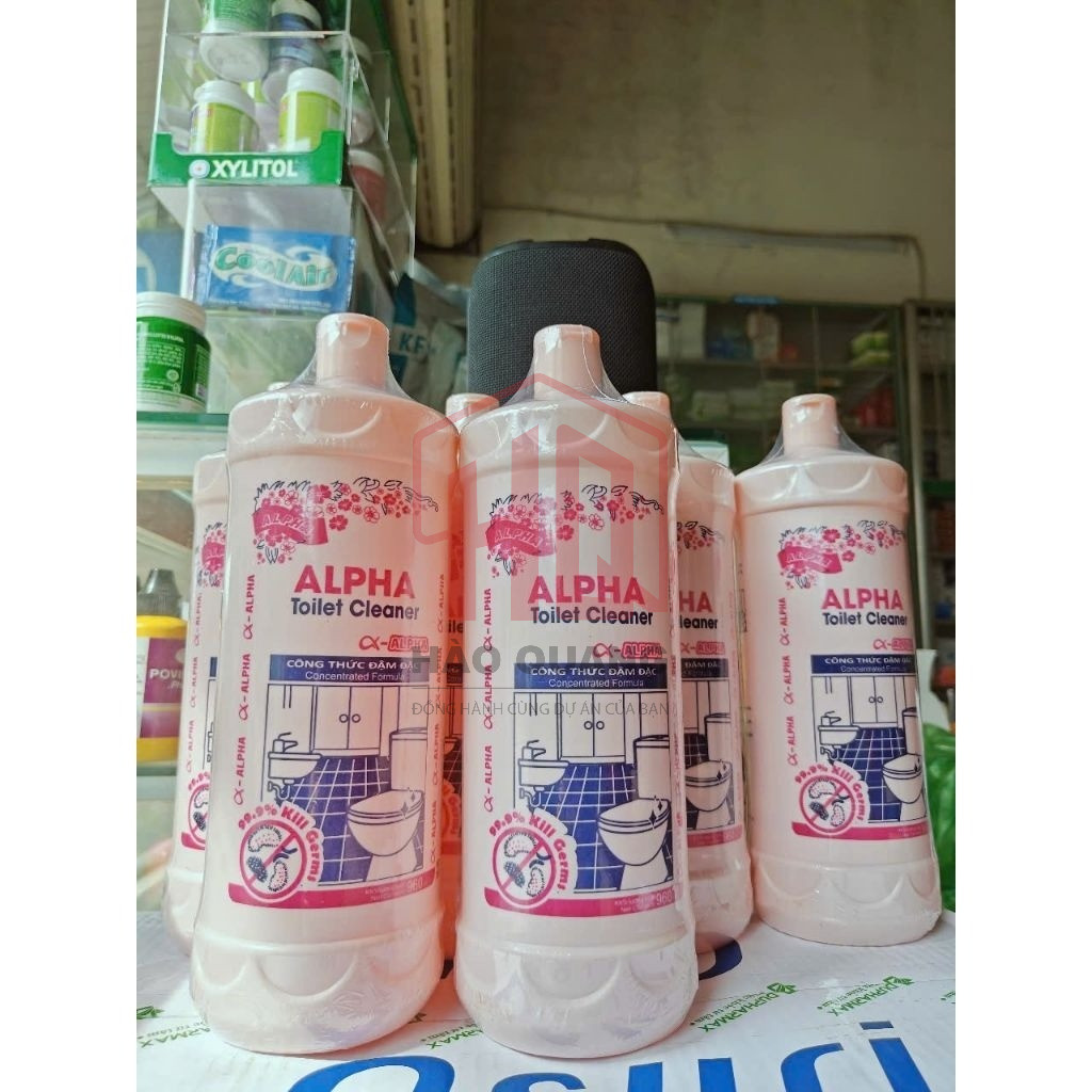 Tẩy Hồng Alpha 960ml – Nước Tẩy Rửa Toilet Đậm Đặc Diệt Khuẩn Hiệu Quả