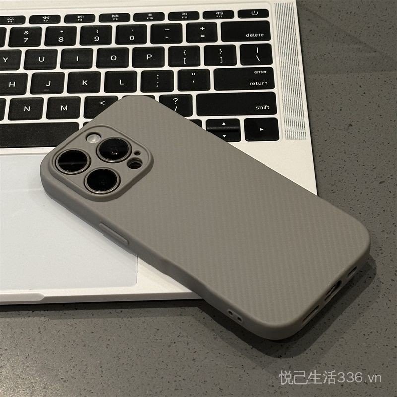 Sợi Carbon TPU Thích Hợp Cho 15 / 16promax Ốp Lưng Điện Thoại iPhone14 / 13pro Mềm Nam Nữ Bao Gồm Tất Cả