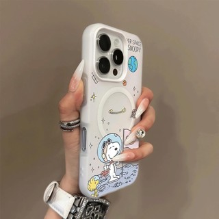 Ốp điện thoại Moon Snoopy họa tiết 2 trong 1 Thích hợp cho iPhone 11 12promax 12 13 14 15 pro max Ốp điện thoại 14promax 15pro 16 Pro max 17 17promax Vỏ