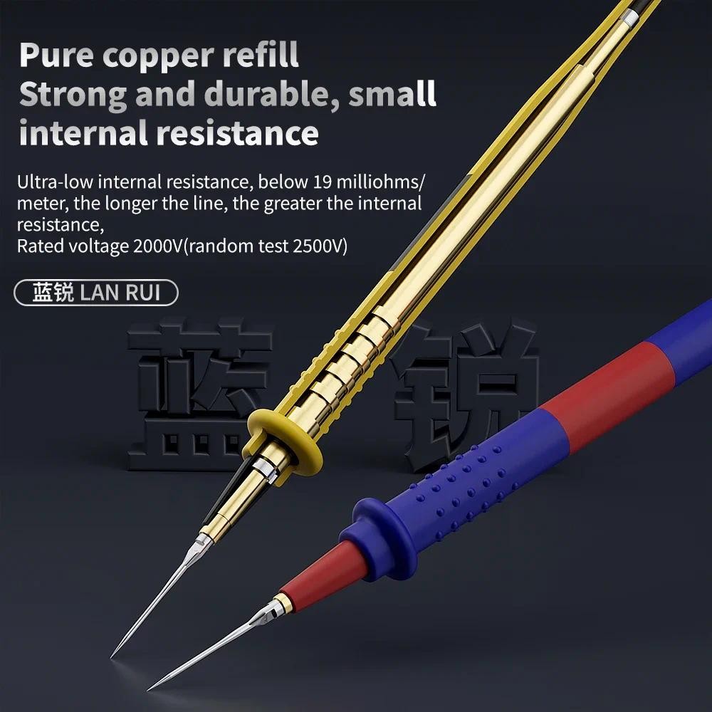 Lanrui W9 Đa Năng Siêu Dẫn Đồng Hồ Vạn Năng Bút Có Thể Thay Thế Đầu Bút Đa Năng Con trỏ Dẫn Đầu Thăm Dò Dây Bút Cáp Dụng Cụ