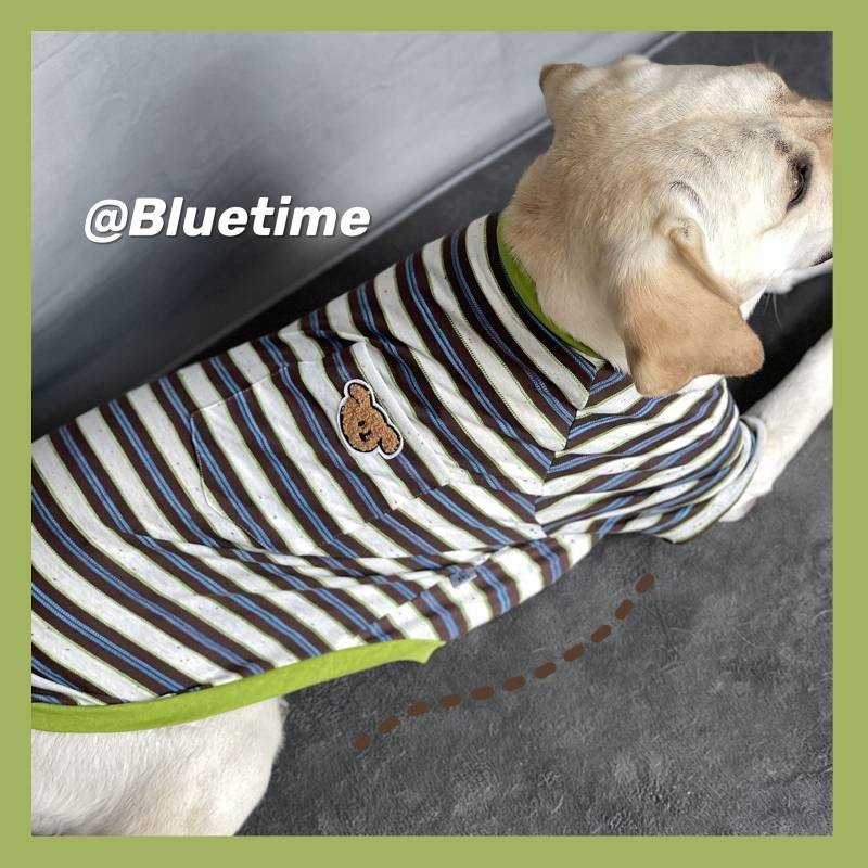 【Ready Stock】 Big Dog Clothes Golden Retriever Labrador T-shirt Border Collie Air Conditioning Clothes Golden Retriever Labrador Sun Protection nF8m