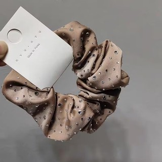 Cổ điển Scrunchy tóc Gypsophila nóng kim cương, dây buộc đầu thời trang cho kiểu tóc đuôi ngựa