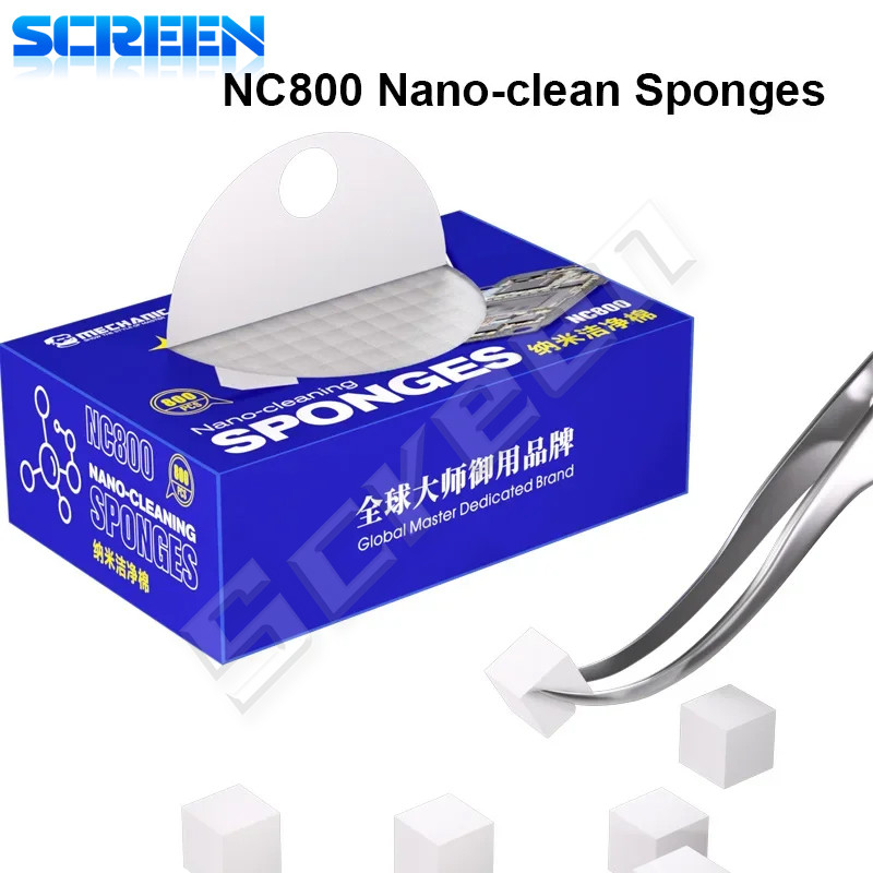 Cơ Khí NC800 Nano Spong Làm Sạch Không Có Dư Lượng Màn Hình Điện Thoại PCB Bo Mạch Chủ Mặt Sau Kính Máy Ảnh Hàn Thông Lượng Khung Dầu Dụng Cụ Sạch
