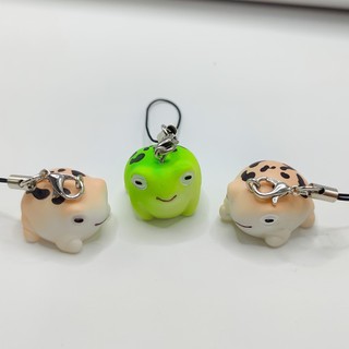1 Cái Dễ Thương Sa Mạc Ếch Móc Khóa Dây Đeo Điện Thoại Túi Charm USB Mặt Dây Chuyền