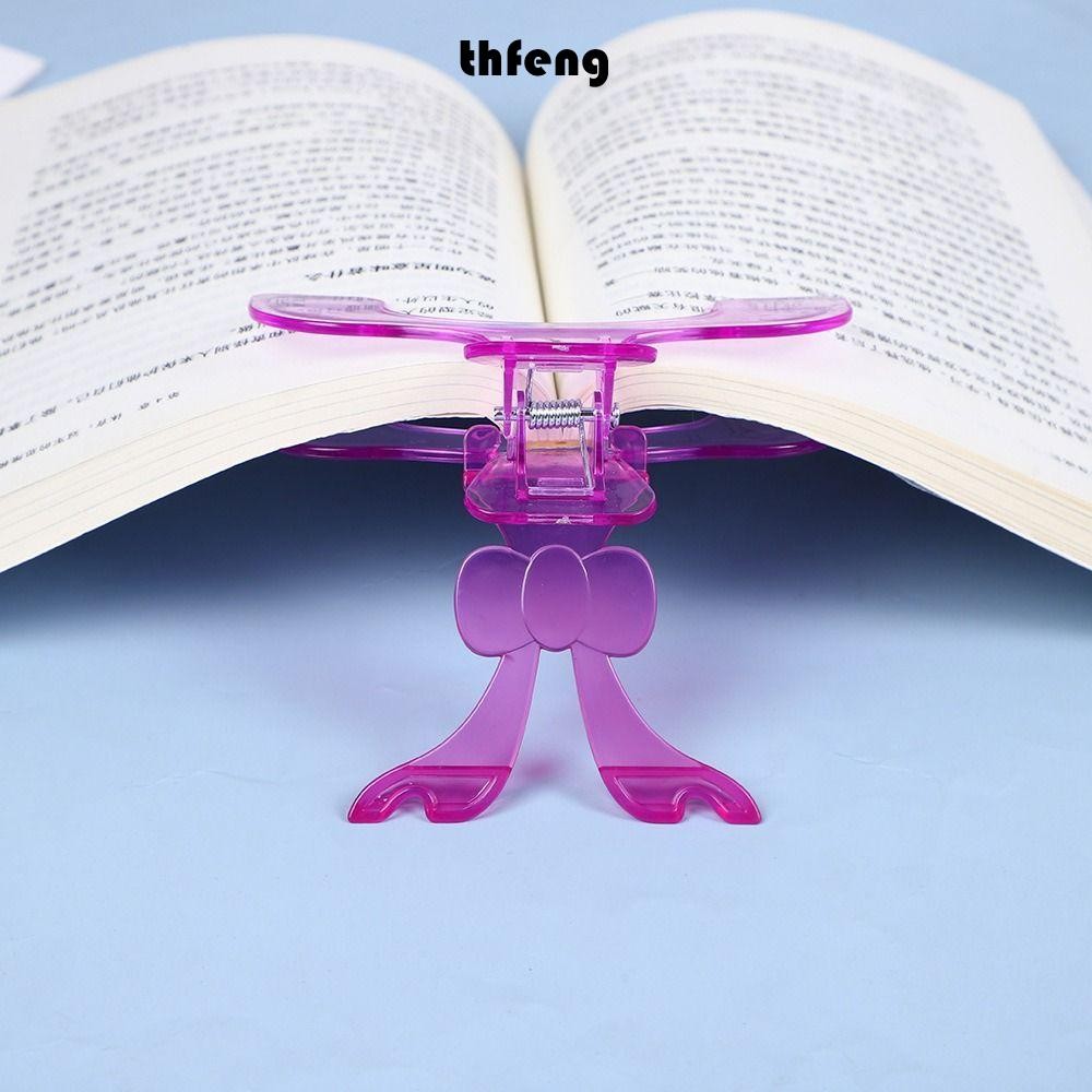 Giá đỡ đánh dấu đọc THFENG, dễ đọc 12° Kẹp sách cố định, Đế đọc sách để bàn bằng nhựa chống trượt cho dụng cụ học tập dành cho học sinh