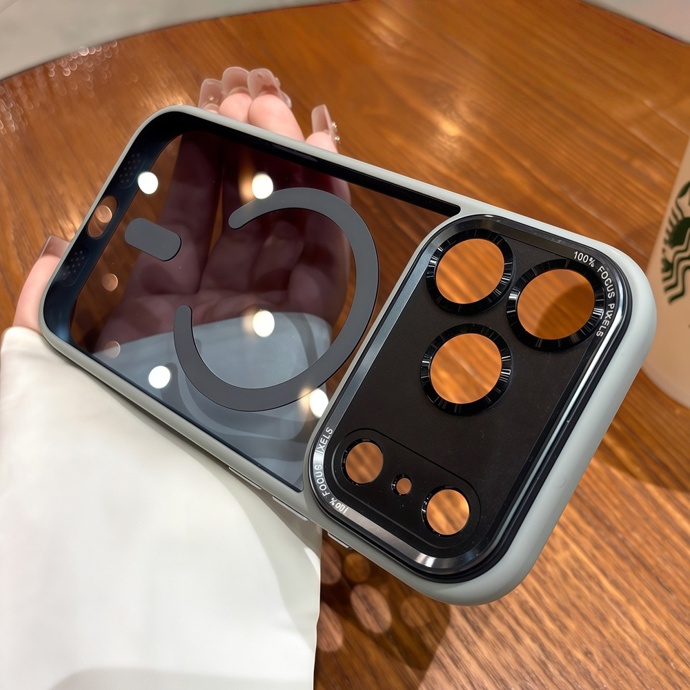 Ốp điện thoại từ tính bảo vệ Camera cho iPhone Air 17 pro max 16 11 12 13 14 15 pro max 15 16 plus Bảo vệ ống kính chống rơi Vỏ cứng bảo vệ điện thoại