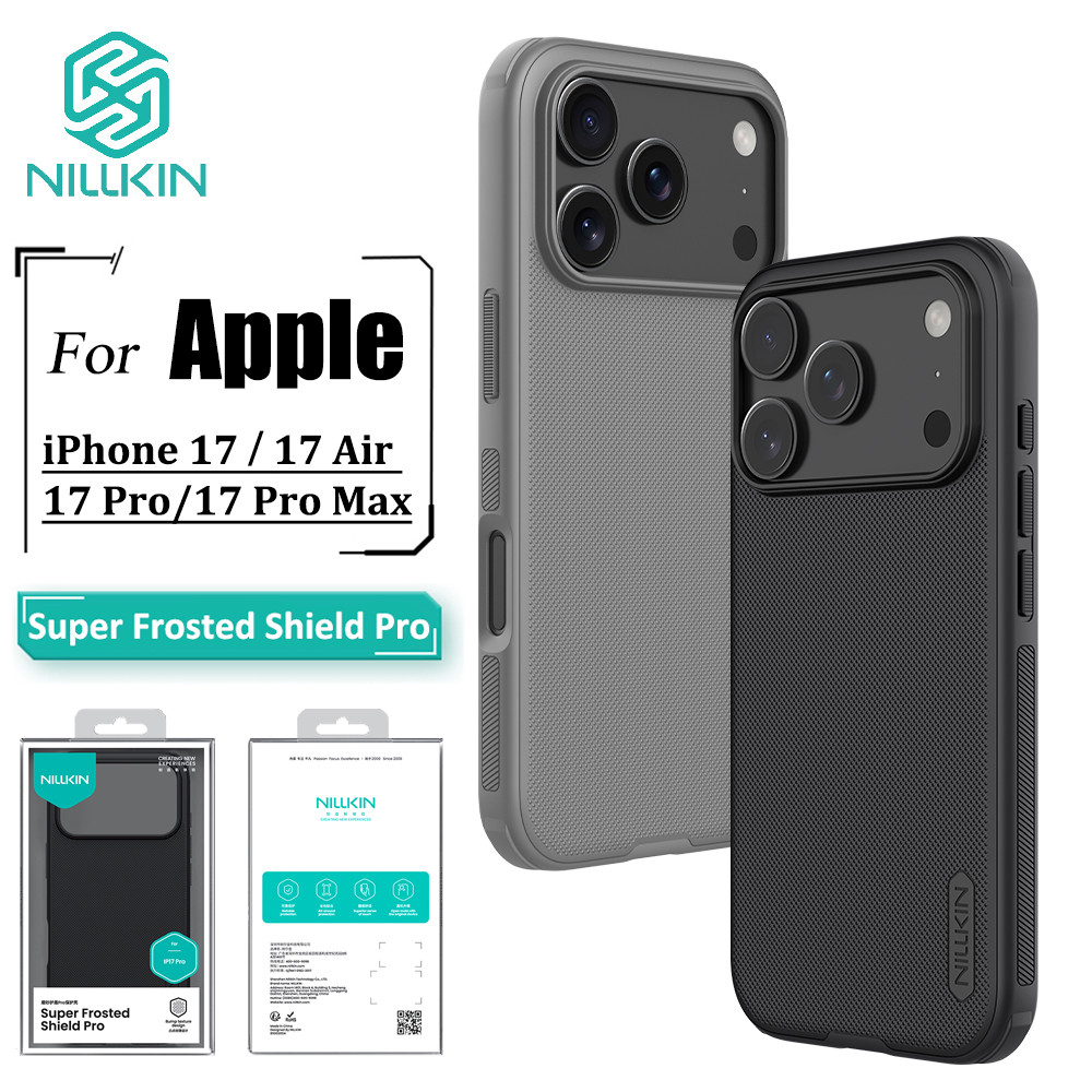 Ốp Lưng Nillkin Shield Pro Cho iPhone 17 Pro Max 17 Air 17 Pro Ốp Lưng Điện Thoại Siêu Mỏng Chống Vân Tay Chống Sốc Ốp Lưng