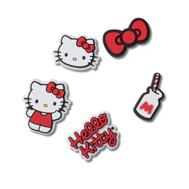 Hellokitty Phụ Kiện Giày Lỗ Dễ Thương Hoa, Thích Hợp Cho Crocs, Khóa Giày DIY, Có Thể Tháo Rời, Trang Trí