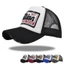 Mũ bóng chày lưới BORAGETE, Mũ Snapback Cotton phong cách Hip Hop, thoải mái có thể điều chỉnh thoáng khí Chữ cái thêu chống nắng Mũ cặp đôi