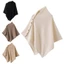 ESSENCEH Dệt Kim Dày Ấm Poncho, Không Đều Có Nút Khăn Choàng Pashmina, Dày Ấm Áp Áo Len Thường Ngày Khăn Choàng Mùa Thu Đông