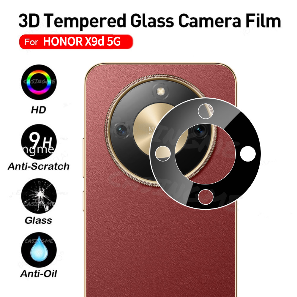 Honor X9d 5G 2025 Bảo hiểm toàn diện Ống kính máy ảnh 3D cho Honor X9d X9 X 9d HonorX9d X9c X 9 d X9b Phim bảo vệ máy ảnh 5G thông minh Kính cường lực Full Cover Kính bảo vệ ống kính máy ảnh