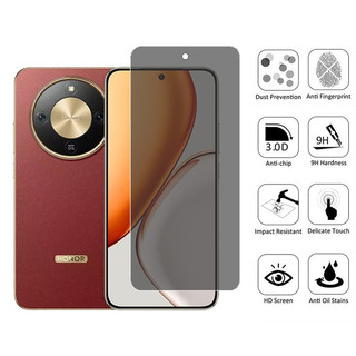Kính cường lực bảo vệ màn hình riêng tư 2 trong 1 Honor X9d cho Honor X7d X7c X8c X6c X6b X8b X7b X5b Plus 4G Phim chống gián điệp + Phim ống kính máy ảnh