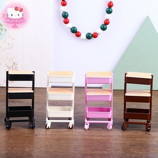 Moonlights 1 Bộ 1: 12 Nhà Búp Bê Xe Đẩy Thu Nhỏ Xe Ăn Có Bánh Xe Lưu Trữ Kệ Trưng Bày Kệ Sách Đồ Nội Thất Mô Hình Trang Trí EN
