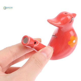 [Giấc mơ] 1 Cái Còi chim nước bằng gốm vẽ màu có dây buộc Âm nhạc thời gian đi tắm cho trẻ em Học tập sớm Giáo dục mới