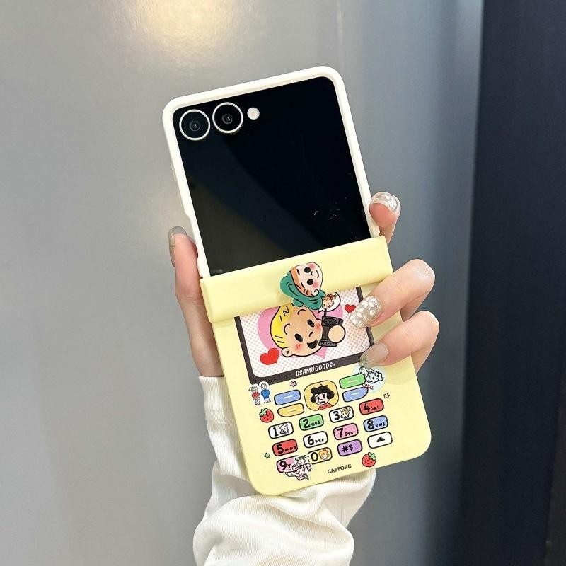 Thích Hợp Cho Samsung Galaxy ZFlip7 5G Phim Hoạt Hình Dễ Thương Harada Osamu Ốp Điện Thoại ZFlip5 Zflip6 Dây Gấp Vỏ Cho Zflip 7 5 6 4 N3Flip MixFlip 2 Màu Chặn Bảo Vệ