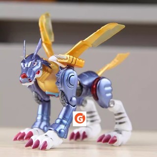 9CM Digimon Phiêu Lưu Hoạt Hình Đồ Chơi Kim Loại Garurumon Hình