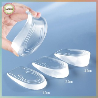 SAFENH 1 Cặp Gel Silicon Tăng Chiều Cao Đế Nâng Gót Chân Đế Giày Bảo Vệ Chăm Sóc Chân Đệm Đàn Hồi Hỗ Trợ Vòm Unisex VN