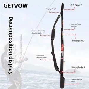 Dây đeo cần câu GETVOW - Giá đỡ và Bảo vệ, Thoảng Khí, Đàn Hồi