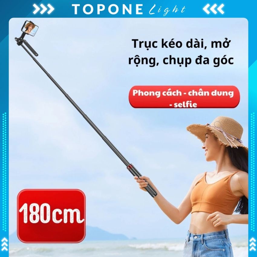 [Hỏa Tốc] Gậy Chụp Ảnh Selfie 4 Chân A14 1M8 Điều Khiển Từ Xa Tripod Chụp Ảnh | Phụ Kiện Top One