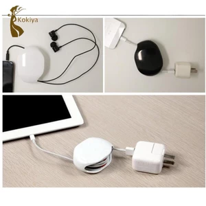 Kokiya Tự Động Tai Nghe Dây Cáp Tổ Chức Quấn Có Thể Thu Vào Dây Winder Giá Đỡ Dụng Cụ